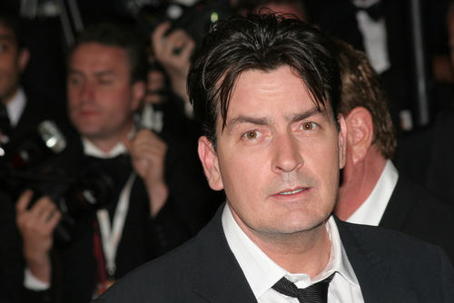 photo de Charlie Sheen au festival de Cannes